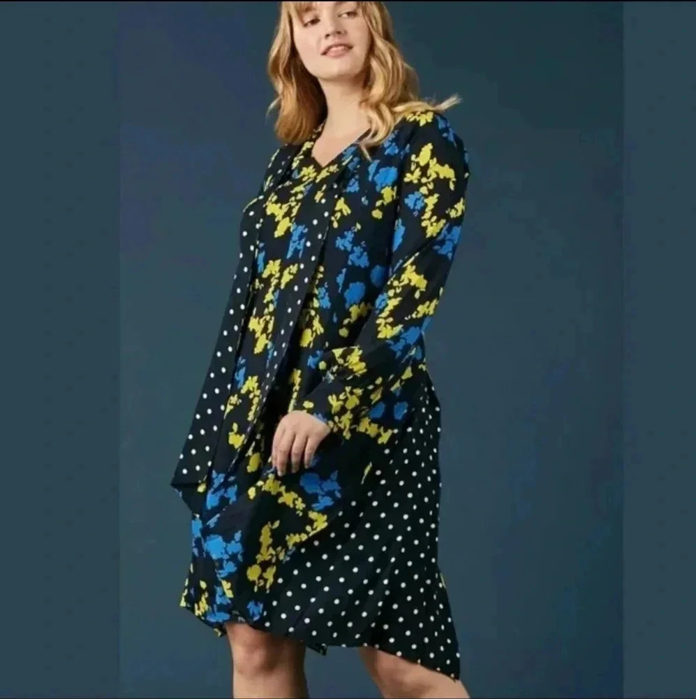 Tanya Taylor Roma high-low floral dress. Size 4